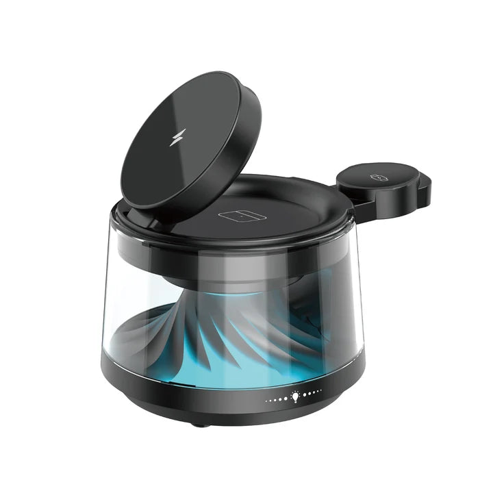 WiWU Flow 5 in 1 Wireless Charger with ambient light & speaker