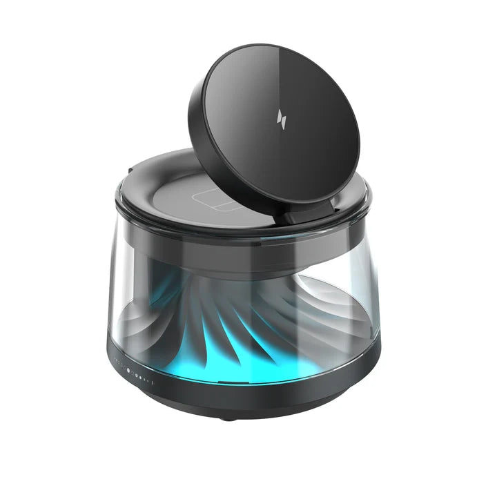 WiWU Flow 5 in 1 Wireless Charger with ambient light & speaker