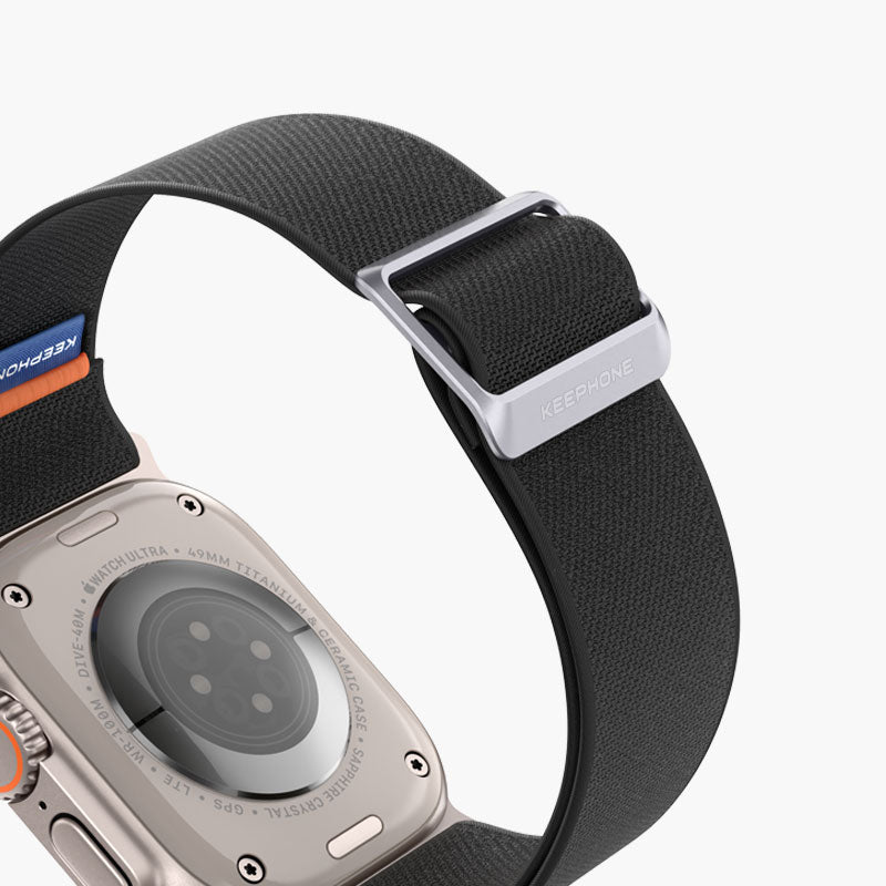 NAVAS Stretchy Nylon Watch Band with Stainless Steel Buckle