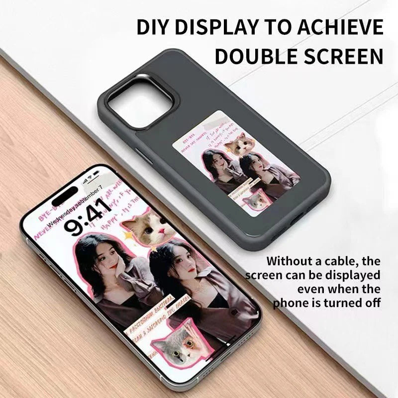 NFC DIY E-ink Screen Phone Case - Karol Bagh Wala