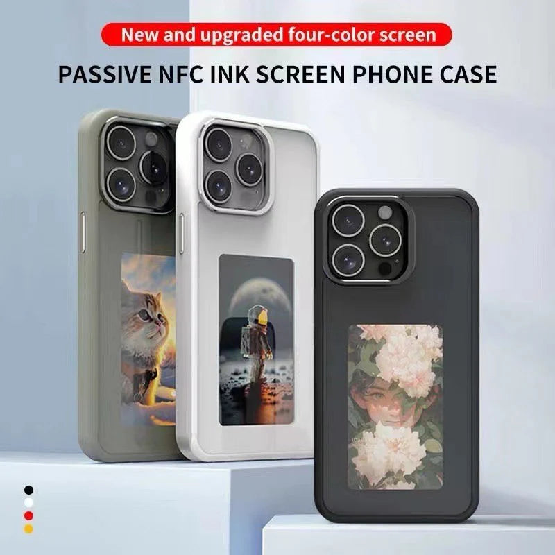 NFC DIY E-ink Screen Phone Case - Karol Bagh Wala