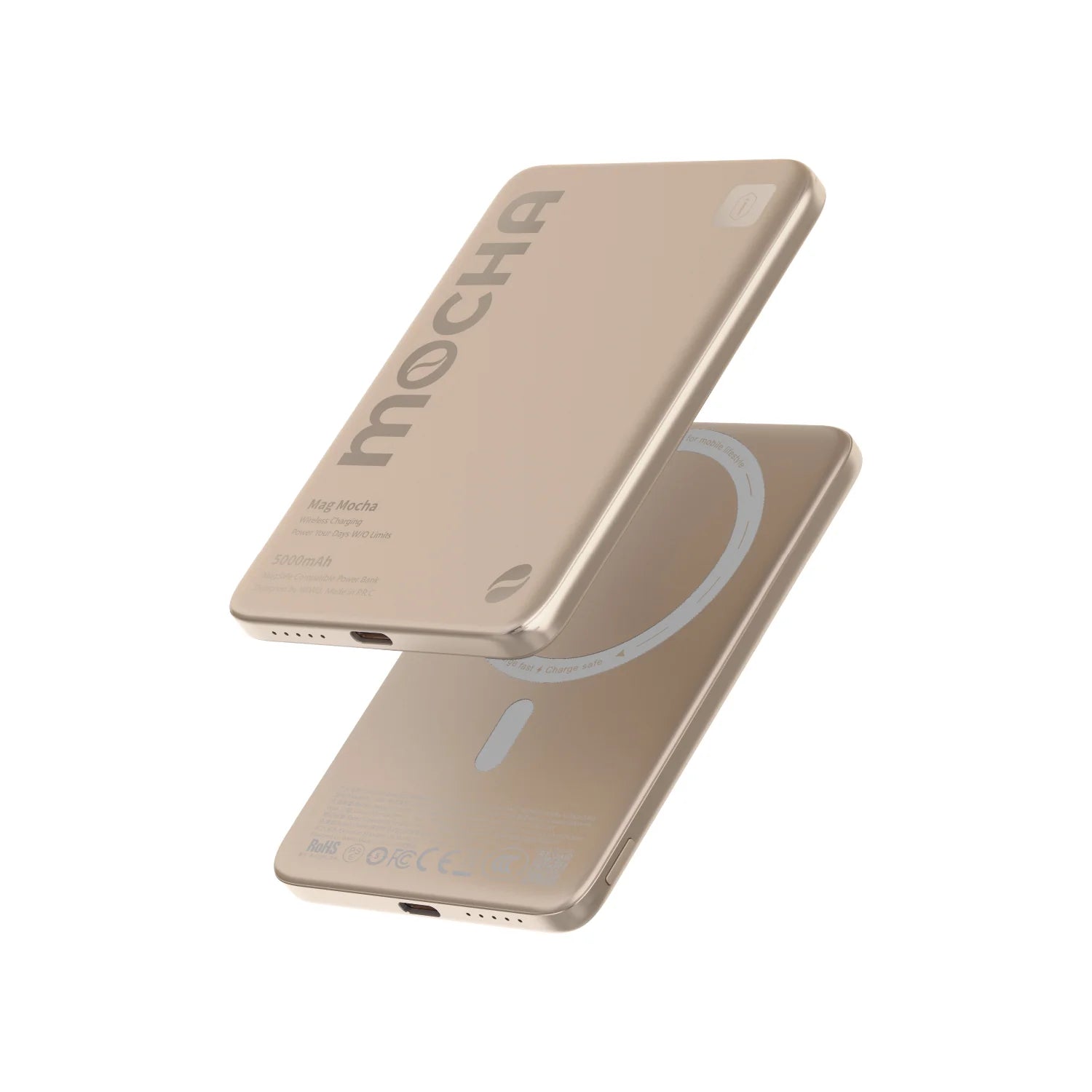 WiWU Ultra Thin 5000mAh Magnetic Wireless Power Bank with 15W Fast Charging