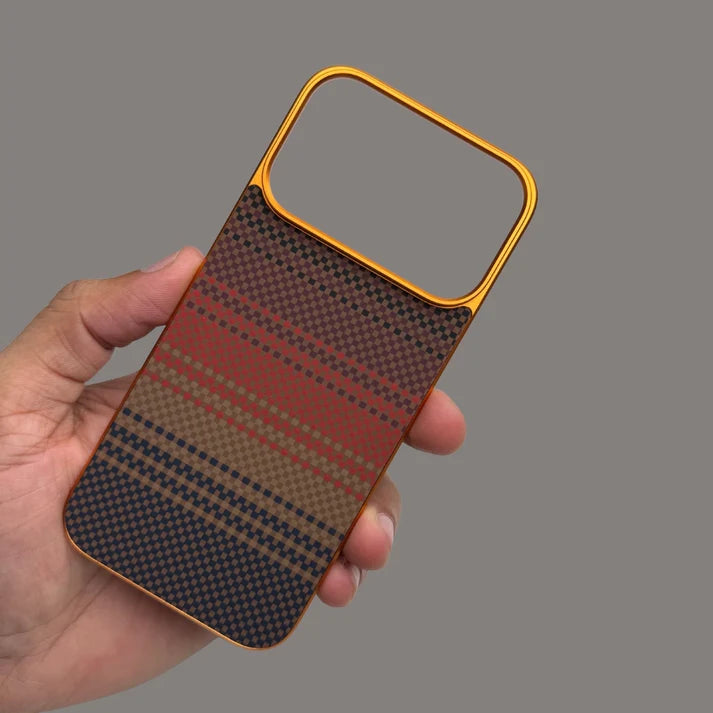 Thinnest Carbon Fiber MagSafe Case - Ultra Slim Magnetic Back Panel - Karol Bagh Wala