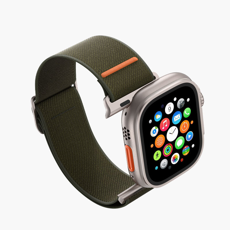 NAVAS Stretchy Nylon Watch Band with Stainless Steel Buckle