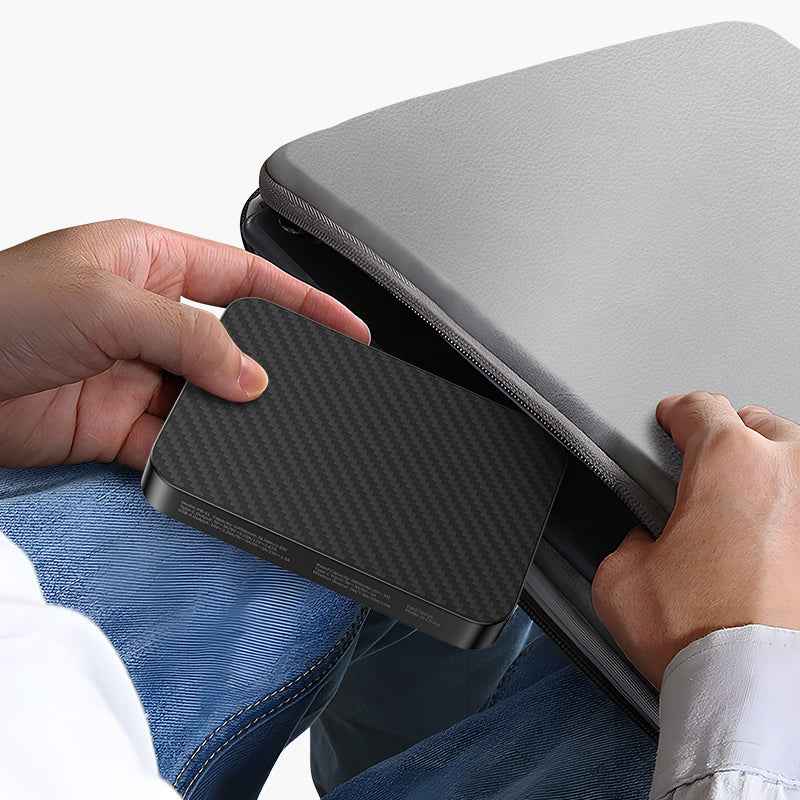 Slim 10000mAh Magnetic Wireless Power Bank Kevlar Carbon Fiber