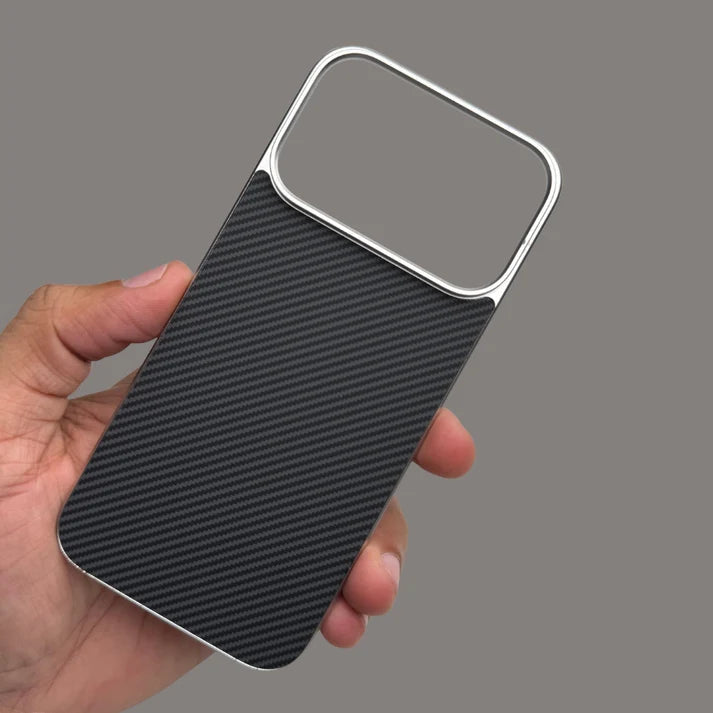 Thinnest Carbon Fiber MagSafe Case - Ultra Slim Magnetic Back Panel - Karol Bagh Wala