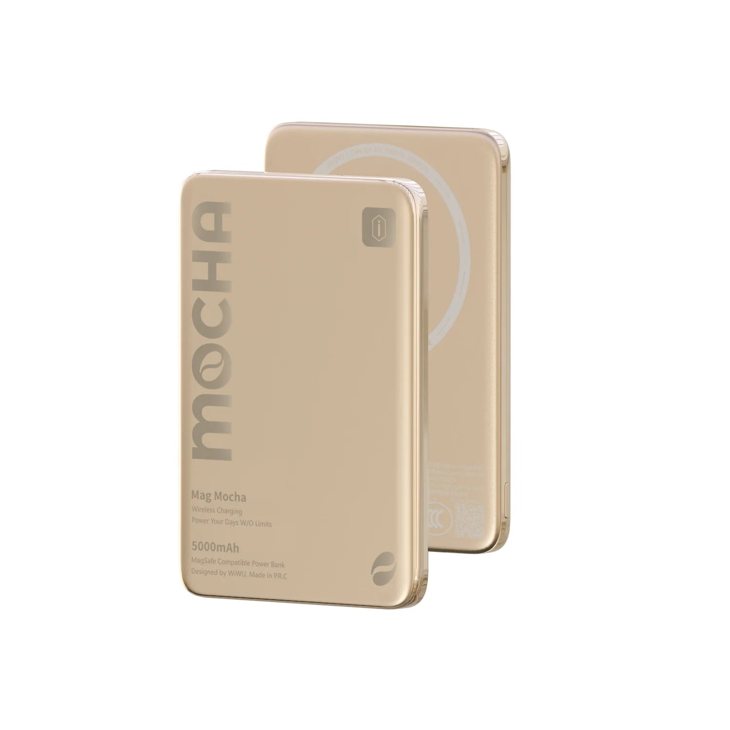WiWU Ultra Thin 5000mAh Magnetic Wireless Power Bank with 15W Fast Charging