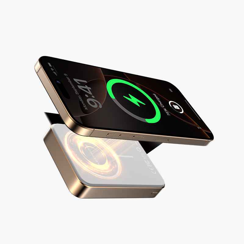 Slim 10000mAh Magnetic Wireless Power Bank Kevlar Carbon Fiber