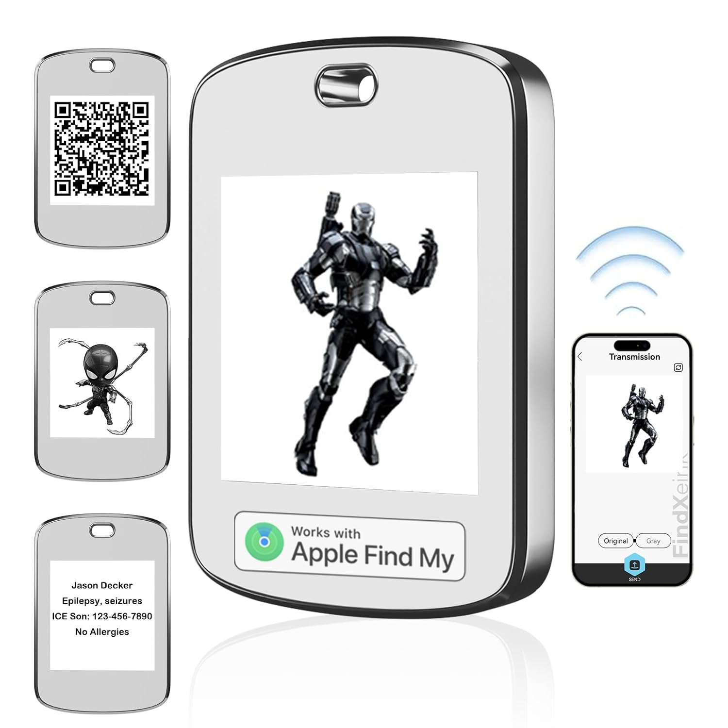 E-Ink AirTag Smart Finder Tracker with Apple Find My