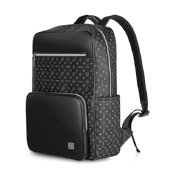 WIWU Fingerprint Master Anti-Theft Leather Backpack