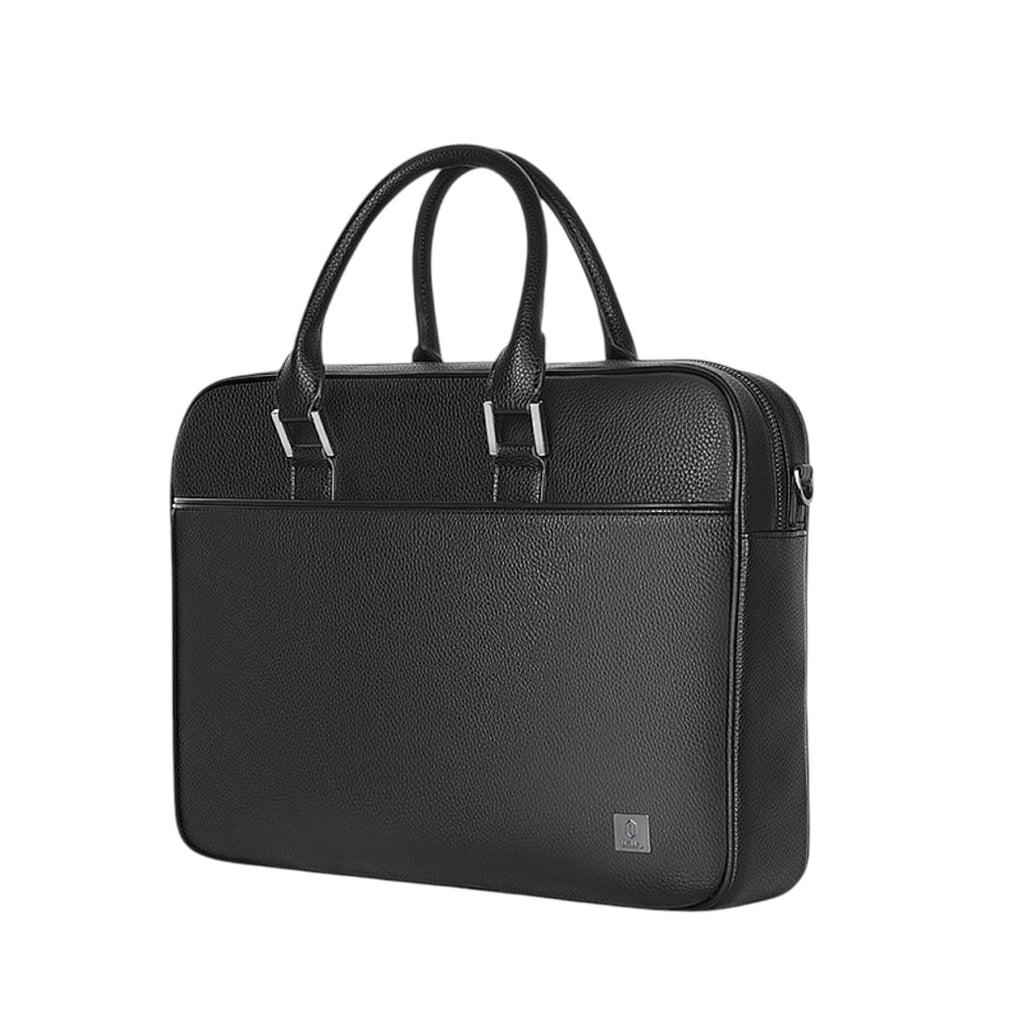 WiWU Waterproof Fingerprint Lock Leather Briefcase , 16 inch Laptop
