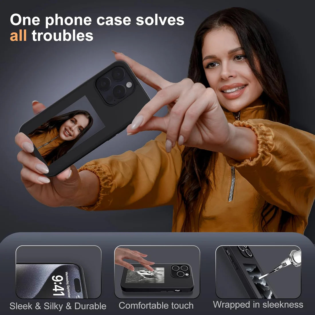 NFC DIY E-ink Screen Phone Case - Karol Bagh Wala