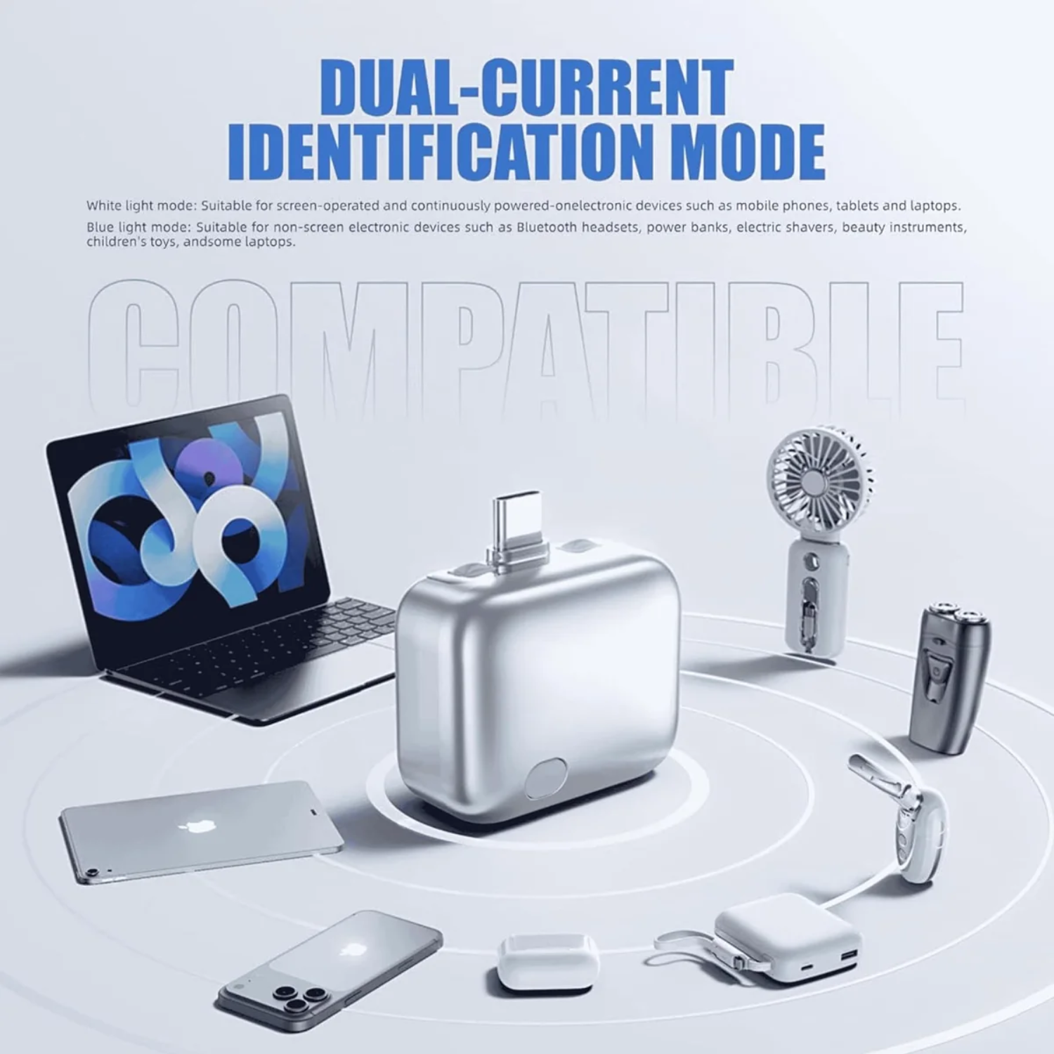 Eject: Type-C Smart Auto Cut-Off Charging Adapter with Automatic Power Disconnect & Battery Protection