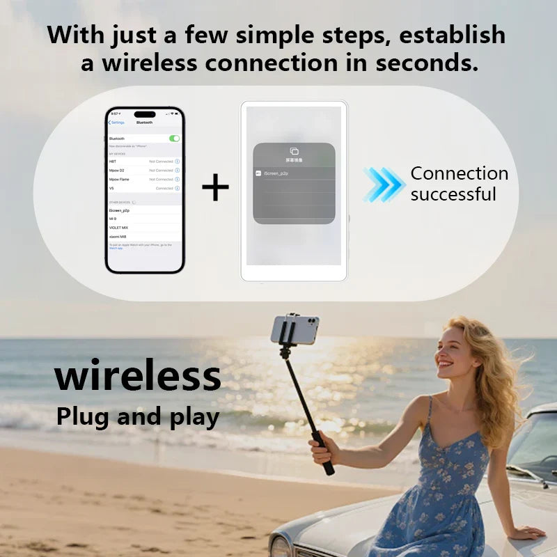 Vlog Selfie Monitor Screen For iPhone And Android