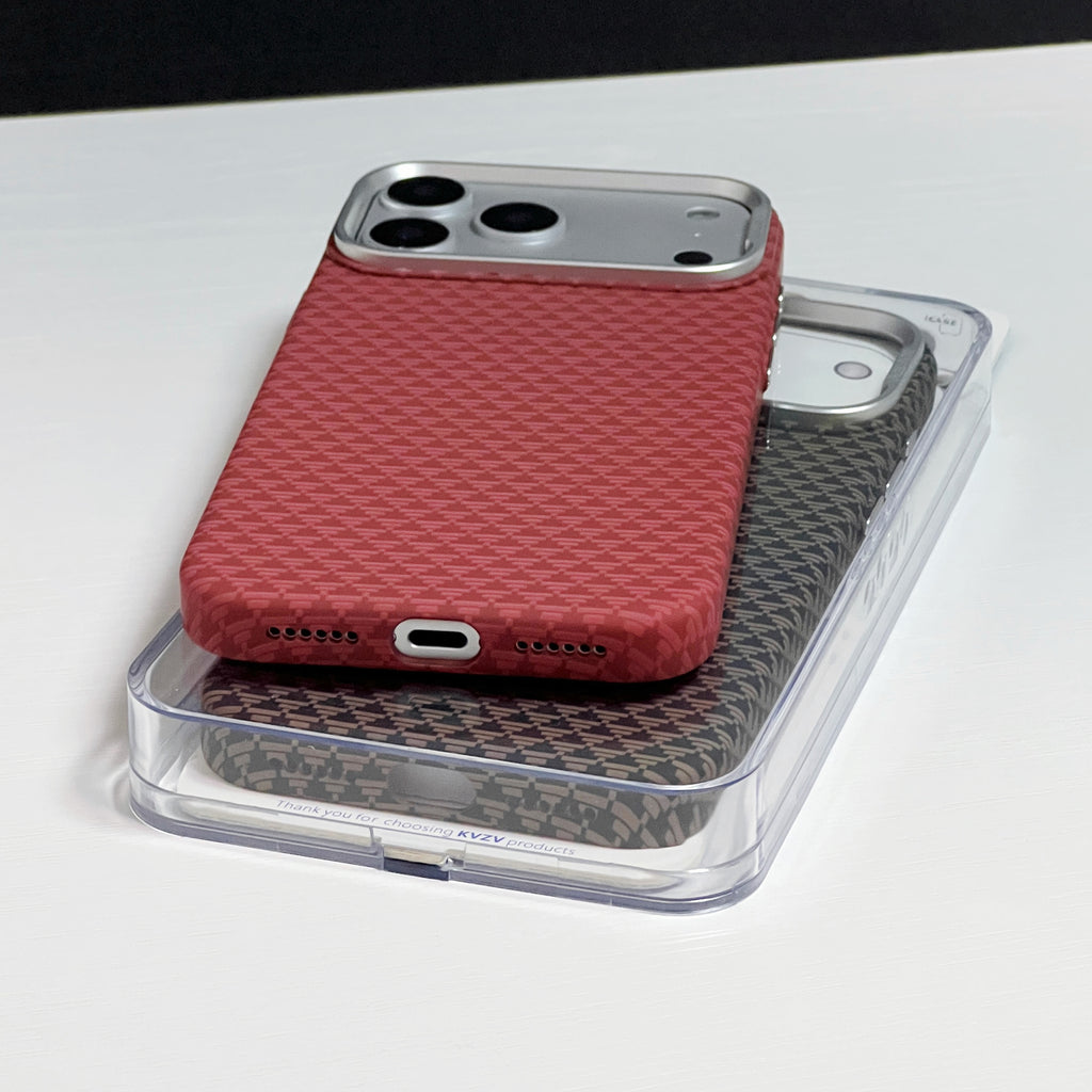 KVZV Carbon Fiber Texture MagSafe Case