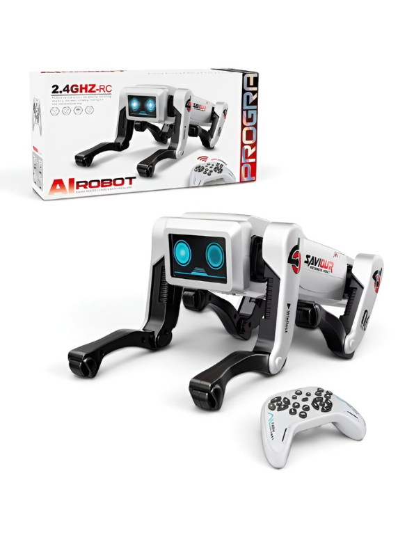 AI Smart Robot Dog Toy with Remote – 2.4GHz Programmable RC Mechanical Pet, Voice Recognition, Singing & Storytelling TV5678.