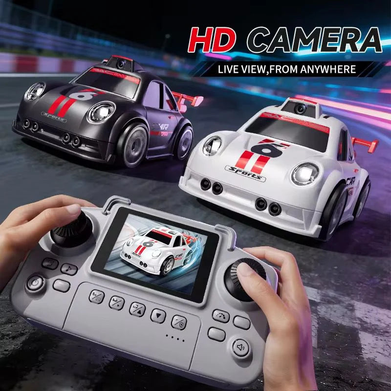 2.4 Inch Screen RC Drift Car with Camera, Drift Induction Racing Car, RC Photography Toy with LED & Music, Follow-up Mode