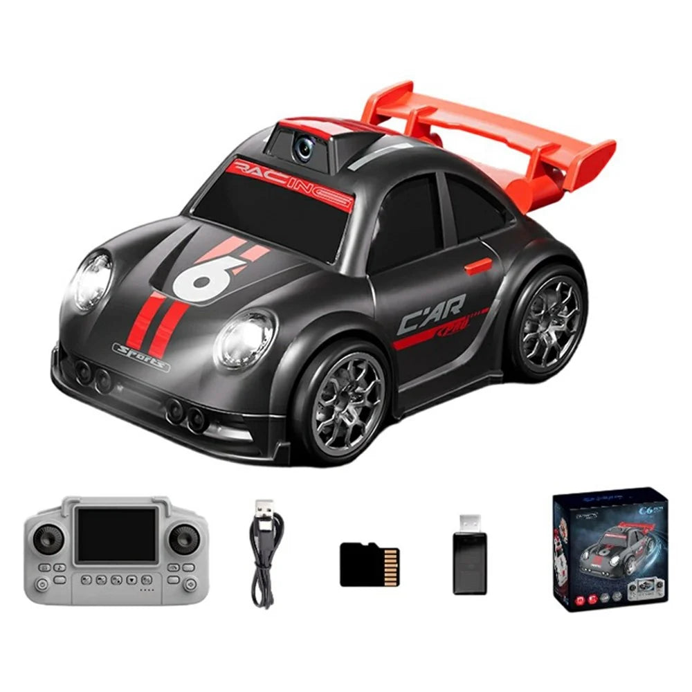 2.4 Inch Screen RC Drift Car with Camera, Drift Induction Racing Car, RC Photography Toy with LED & Music, Follow-up Mode