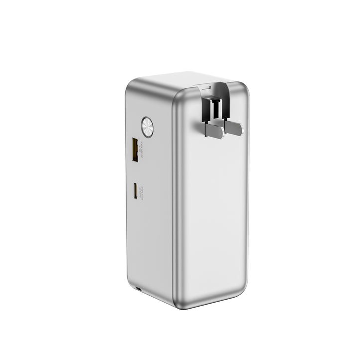 WiWU 15000mAh Power Mega — 2-in-1 GaN Charger & Power Bank for Global Power Needs