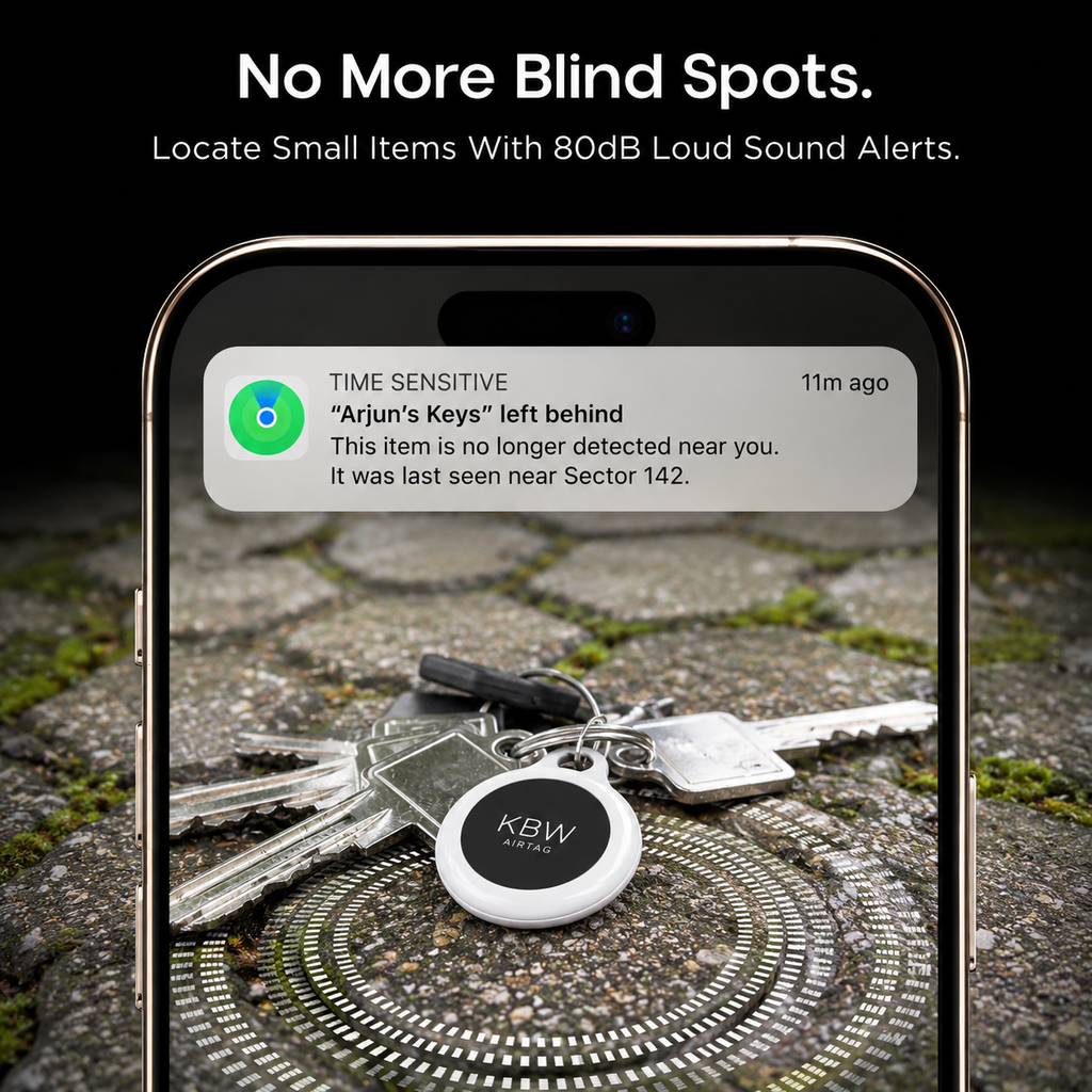 KBW AirTag – Smart Tracker for Apple Find My + Free Keychain
