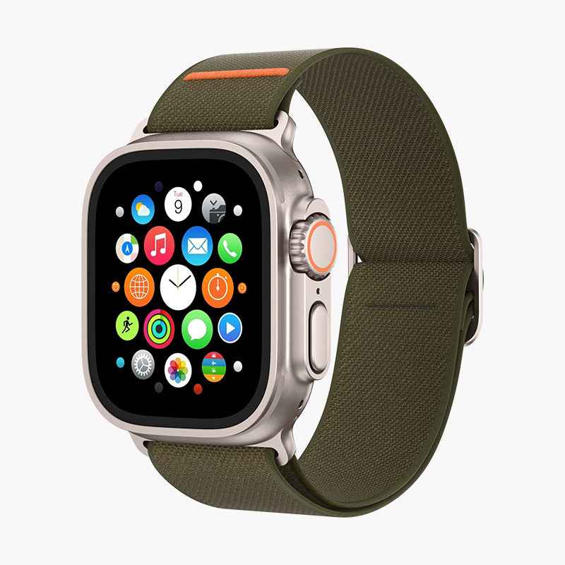 Apple Watch Stretchy Nylon Watch Band with Stainless Steel Buckle