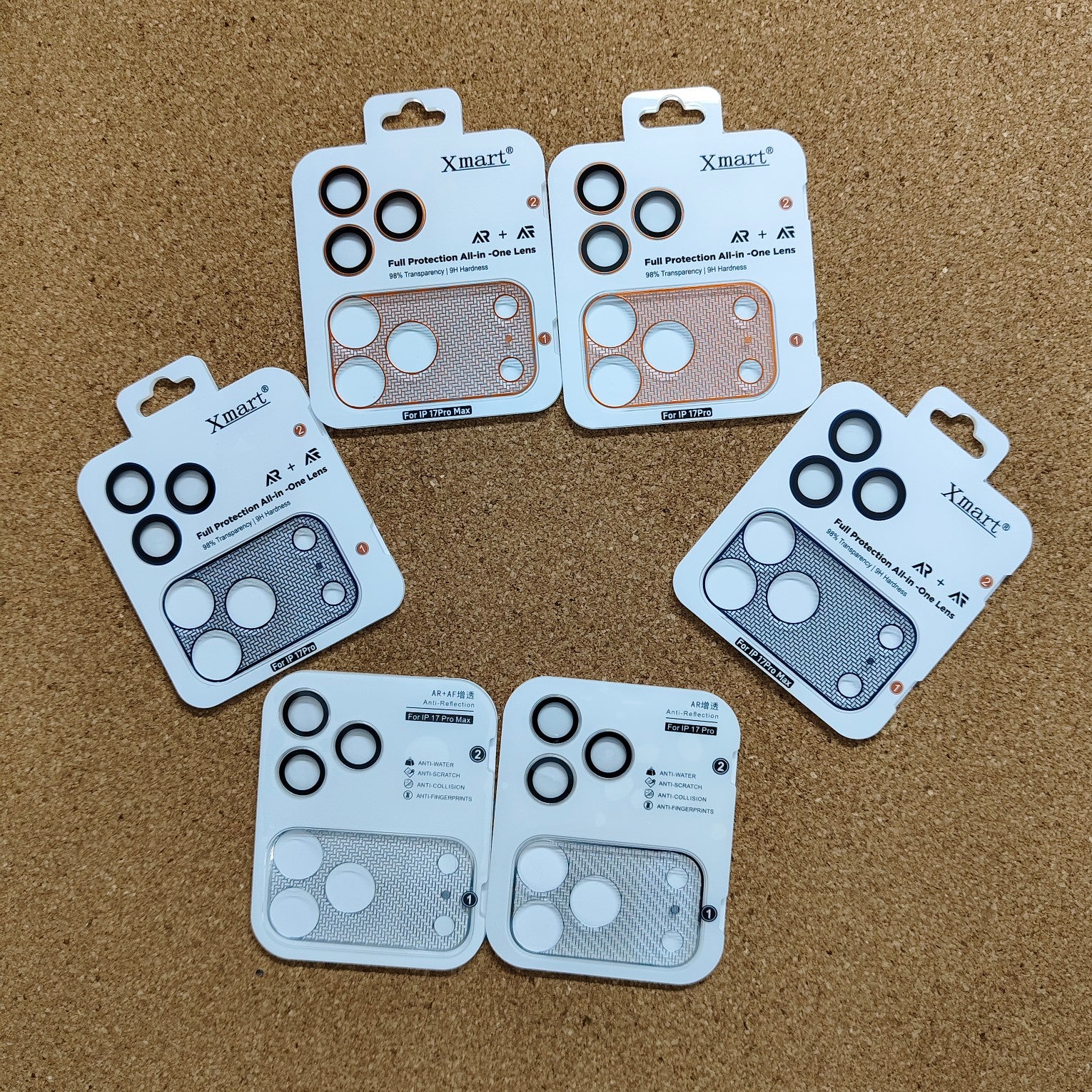 iPhone 17 Pro & 17 Pro Max Premium Mess Frame Camera Lens Protector