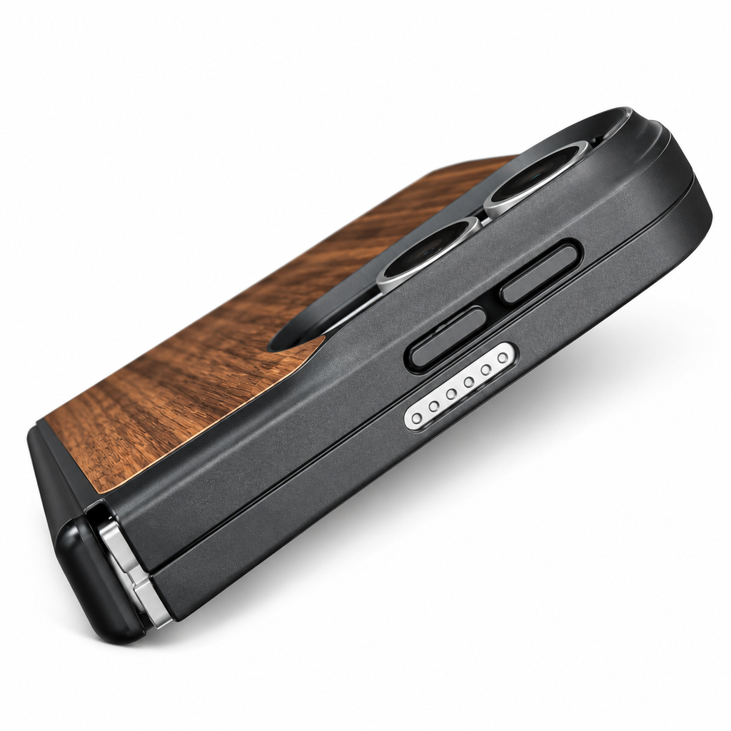 iPhone Duo Natural Walnut MagSafe Case