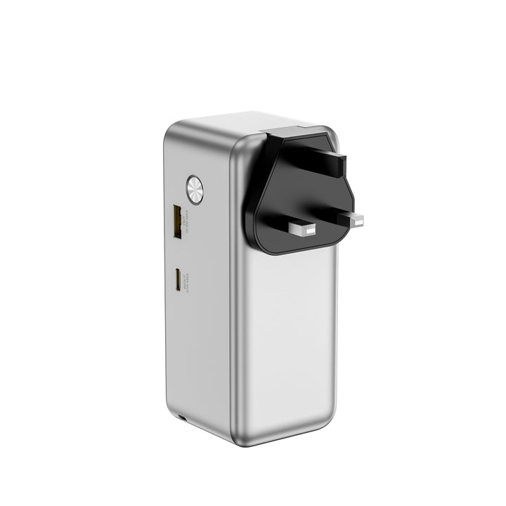 WiWU 15000mAh Power Mega — 2-in-1 GaN Charger & Power Bank for Global Power Needs