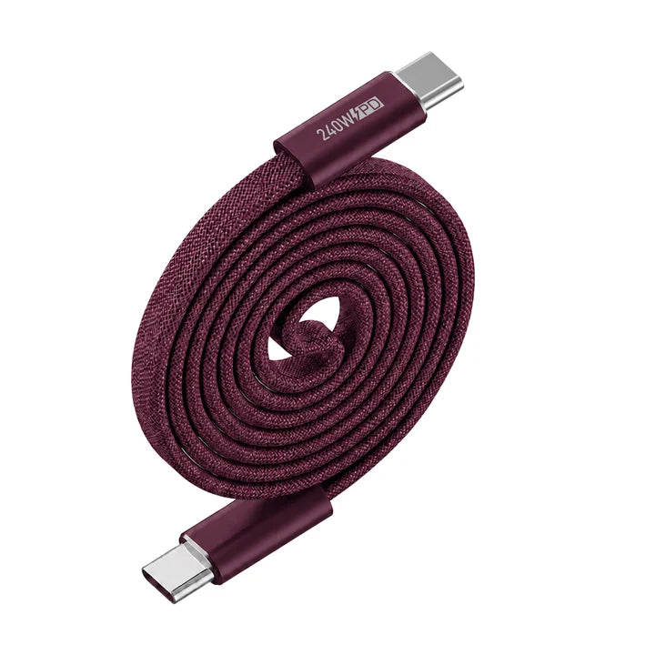 WiWU 240W Magnetic Braided Charging Cable PD Fast Charging