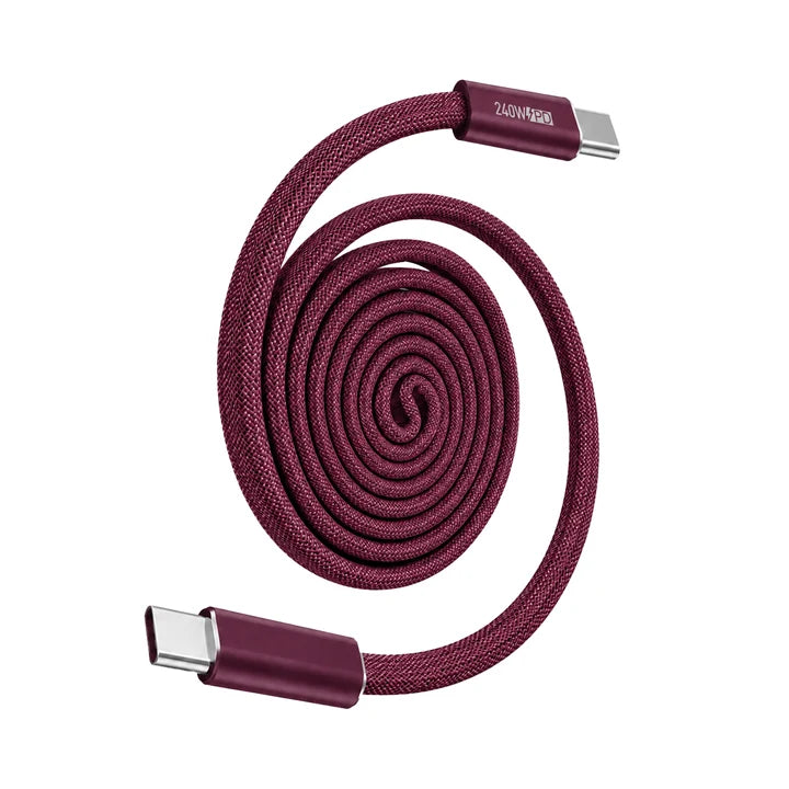 WiWU 240W Magnetic Braided Charging Cable PD Fast Charging