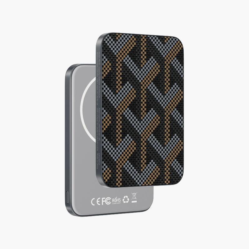 BRENDY PB-50 MagSnap 5000mAh Magnetic Wireless Power Bank Kevlar