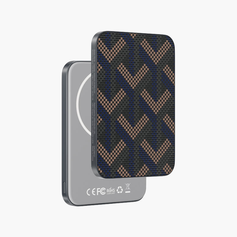 BRENDY PB-50 MagSnap 5000mAh Magnetic Wireless Power Bank Kevlar