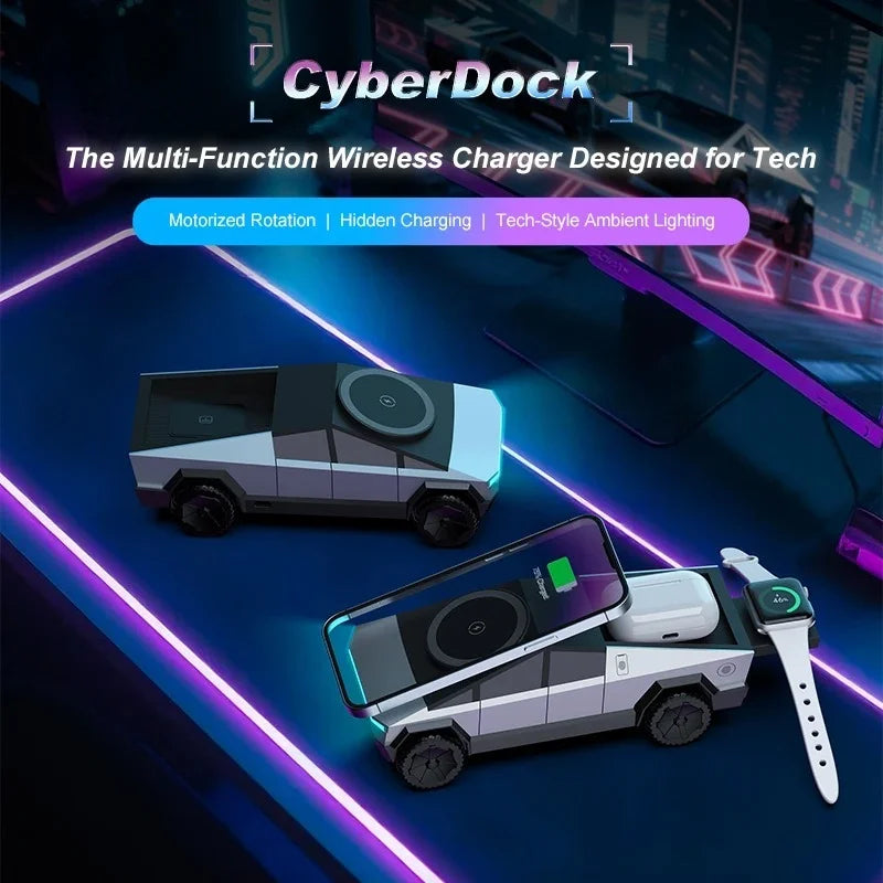 Tesla Cybertruck 3-in-1 Wireless MagSafe Charger