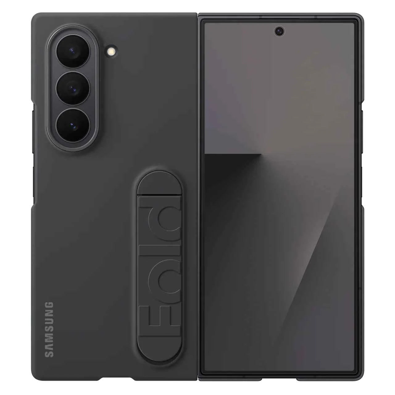 Samsung Galaxy Z Fold Silicon Case Kickstand with Logo